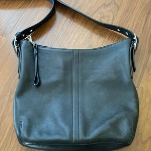 Coach Leather Bucket Shoulder Bag